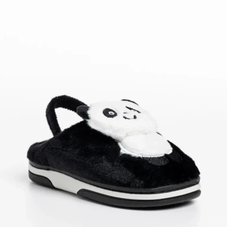 Papuci copii negri din material textil Pierre