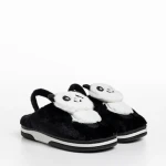 Papuci copii negri din material textil Pierre