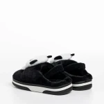 Papuci copii negri din material textil Pierre