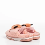 Papuci copii roz din material textil Pierre