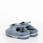 Papuci copii gri din material textil Pierre