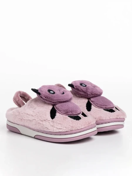 Papuci copii mov din material textil Pierre