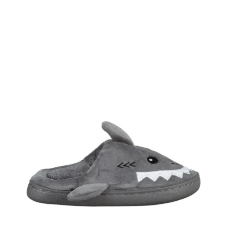 Papuci copii gri din material textil Vanden