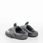 Papuci copii gri din material textil Vanden