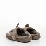 Papuci copii bej din material textil Vanden
