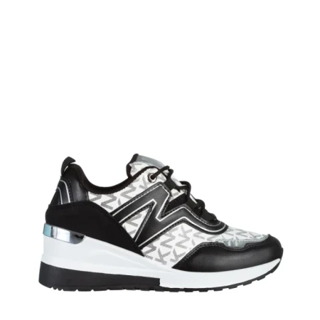 Pantofi sport dama negri din piele ecologica Ramonda