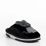 Papuci copii negri din material textil Sivan