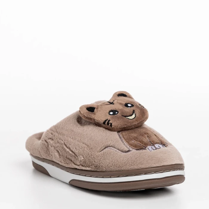 Papuci copii bej din material textil Sivan