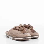 Papuci copii bej din material textil Sivan