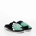 Papuci copii negri din material textil Vertis