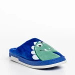 Papuci copii albastri din material textil Vertis