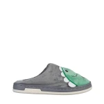 Papuci copii gri din material textil Vertis