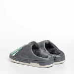 Papuci copii gri din material textil Vertis
