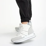 Pantofi sport dama albi din piele ecologica Rakayla