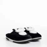 Papuci copii negri din material textil Pierre
