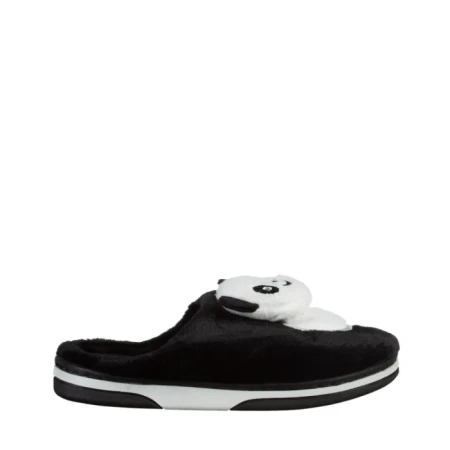 Papuci copii negri din material textil Pierre