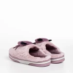 Papuci copii mov din material textil Pierre