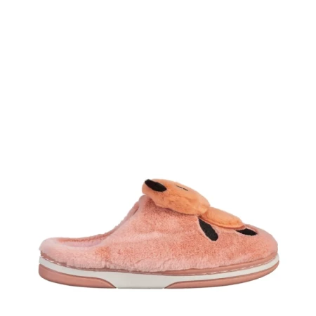 Papuci copii roz din material textil Pierre