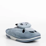 Papuci copii gri din material textil Pierre