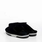 Papuci copii negri din material textil Ronnie