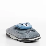 Papuci copii gri din material textil Ronnie