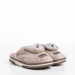 Papuci copii bej din material textil Ronnie