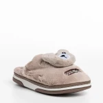 Papuci copii bej din material textil Ronnie