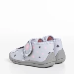 Papuci copii gri din material textil Sadira