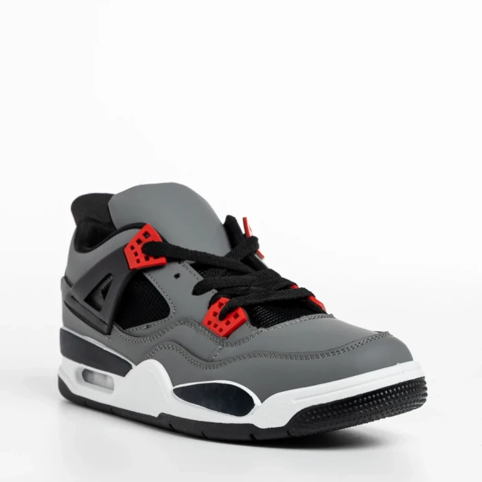 Pantofi sport barbati gri din piele ecologica Abramo