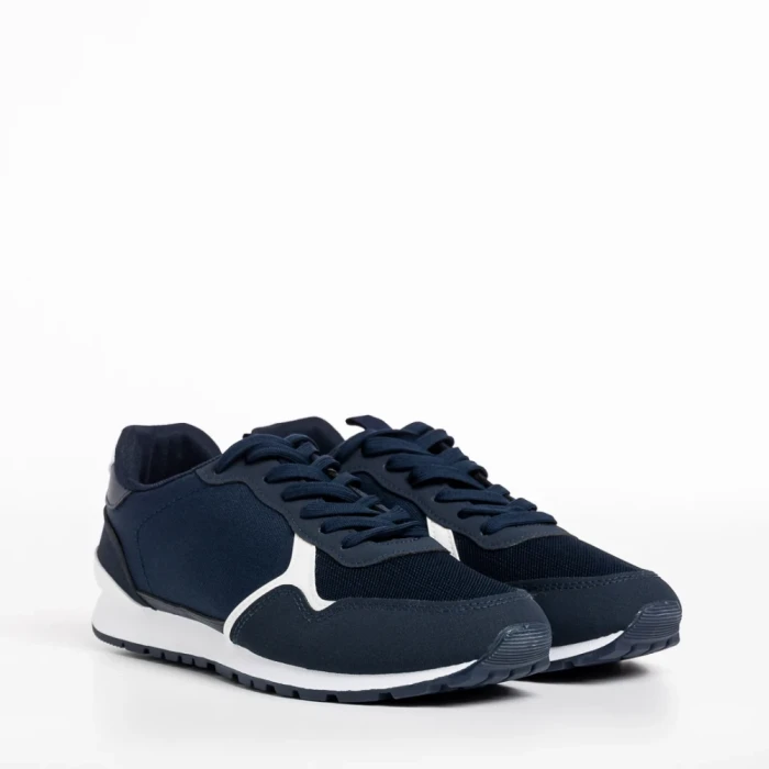 Pantofi sport barbati albastri din material textil Sandon