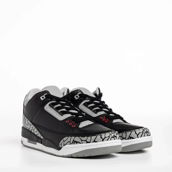 Pantofi sport barbati negri cu gri din piele ecologica Marcelo