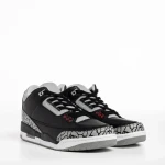 Pantofi sport barbati negri cu gri din piele ecologica Marcelo