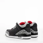 Pantofi sport barbati negri cu gri din piele ecologica Marcelo