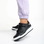 Pantofi sport dama negri din piele ecologica Colter