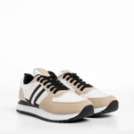 Pantofi sport barbati bej din piele ecologica Eliot