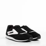Pantofi sport barbati negri din material textil Vencil