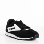 Pantofi sport barbati negri din material textil Vencil