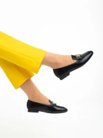 Mocasini dama negri din piele ecologica Rielyn