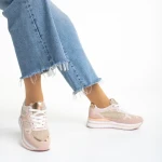 Pantofi sport dama roz din material textil Haya