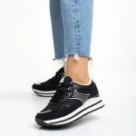 Pantofi sport dama negri din material textil Haya