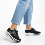 Pantofi sport dama negri din material textil Haya