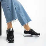 Pantofi sport dama negri din material textil Haya