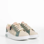 Pantofi sport copii bej din piele ecologica Teal