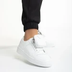 Pantofi sport dama albi din piele ecologica Inola