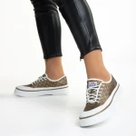 Tenisi dama maro din material textil Dariana