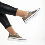 Tenisi dama maro din material textil Dariana