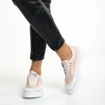 Tenisi dama roz din material textil Dariana