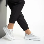 Tenisi dama gri din material textil Dariana