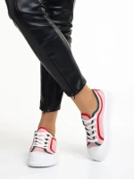 Tenisi dama roz din material textil Malaya