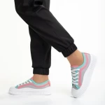 Tenisi dama gri din material textil Malaya